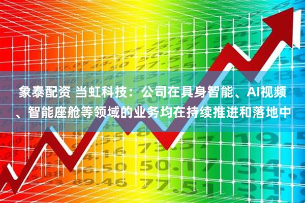 象泰配资 当虹科技：公司在具身智能、AI视频、智能座舱等领域的业务均在持续推进和落地中