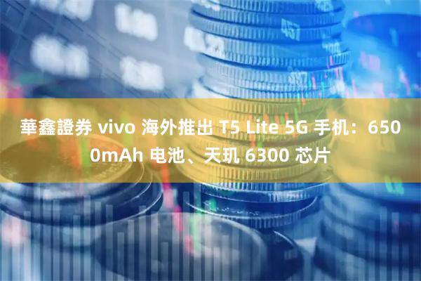 華鑫證券 vivo 海外推出 T5 Lite 5G 手机：6500mAh 电池、天玑 6300 芯片